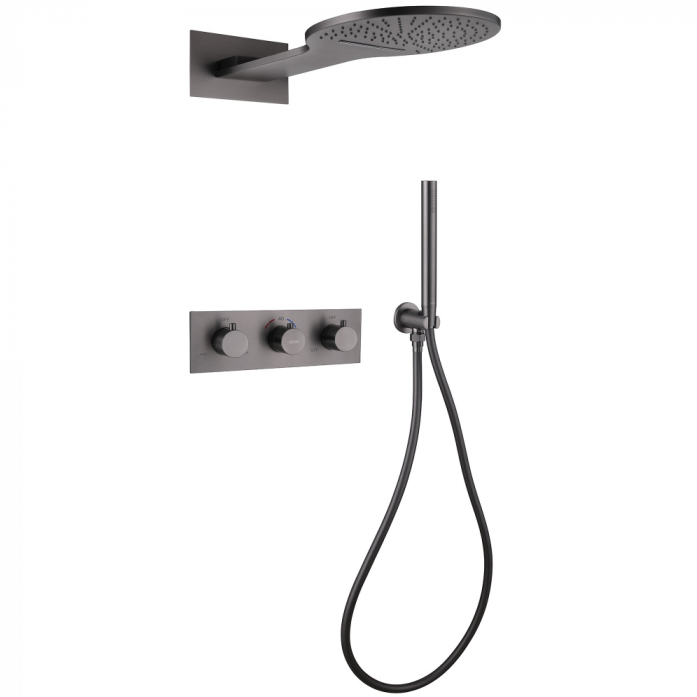 Душевая система Abber Wasser Kreis AF8151NG никель