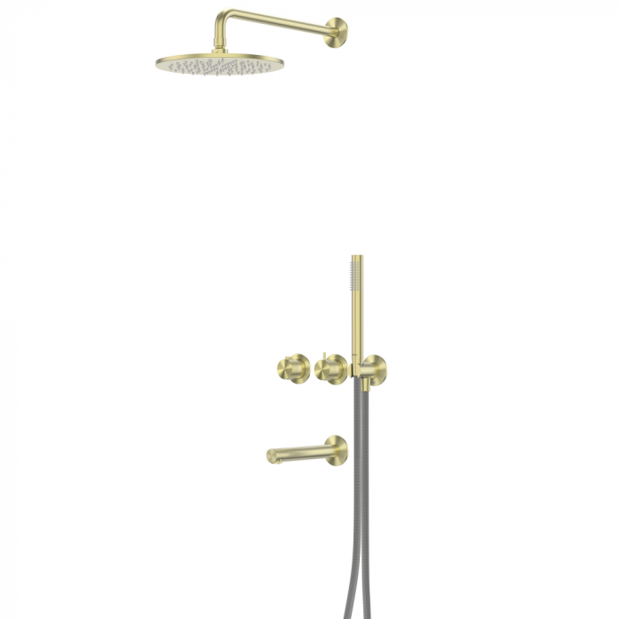 Душевая система Abber Emotion 316 AF8850BG брашированное золото