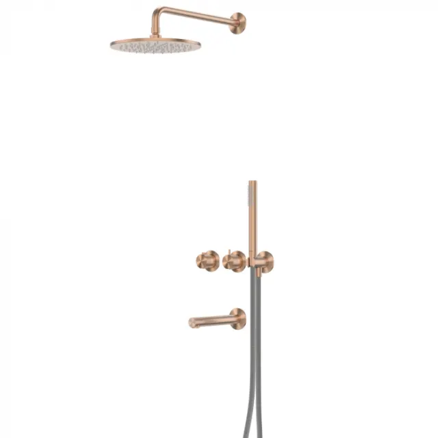 Душевая система Abber Emotion 316 AF8850BRG брашированное розовое золото