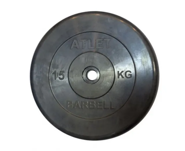 Диск обрезиненный MB Barbell MB-AtletB31-15