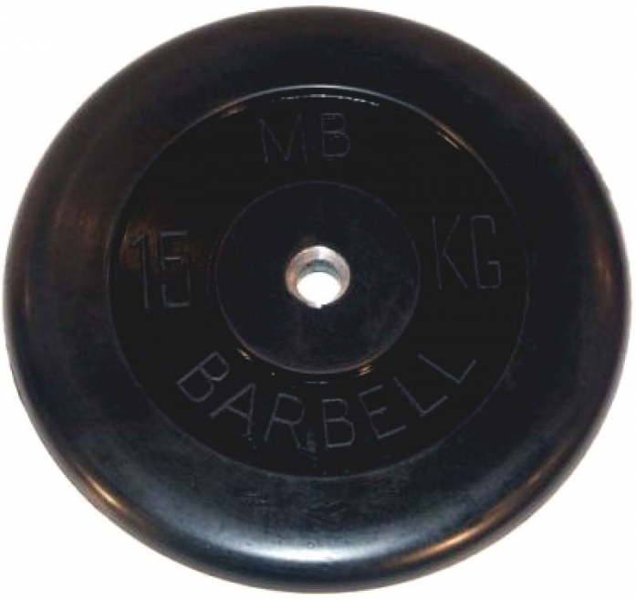 Диск обрезиненный MB Barbell MB-PltB26-15