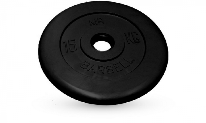 Диск обрезиненный MB Barbell MB-PltB51-15