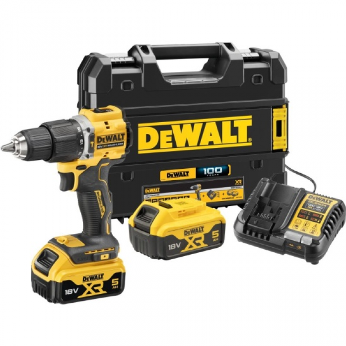 Шуруповерт аккумуляторный DeWalt DCD100YP2T