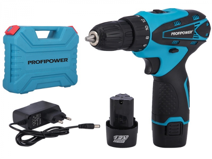 Аккумуляторная дрель-шуруповерт ProfiPower MK-12В T0051