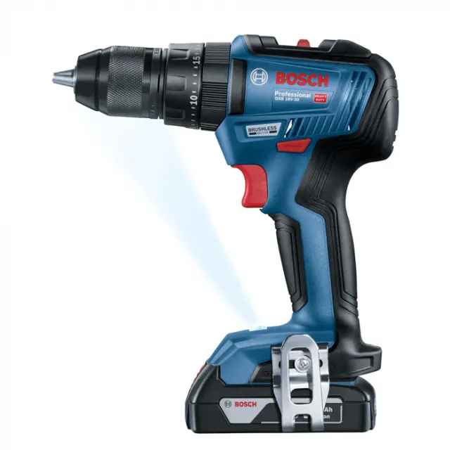 Аккумуляторная ударная дрель-шуруповерт Bosch GSB 18V-50 Professional (0.601.9H5.100)