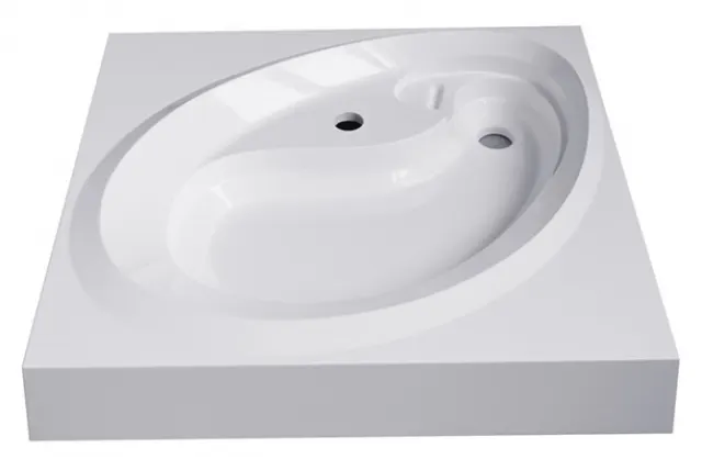 Раковина над стиральной машиной Madera Ameli 60х55 4627173210058 с кронштейнами, белый