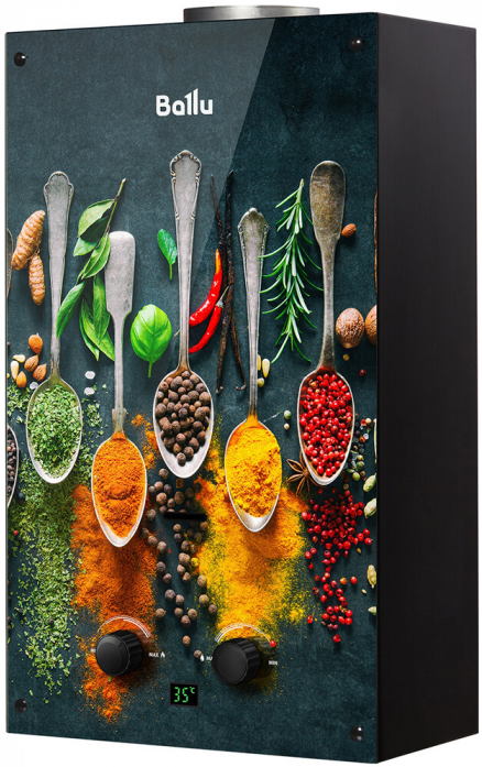 Газовый водонагреватель Ballu GWH 10 Fiery Glass Curry