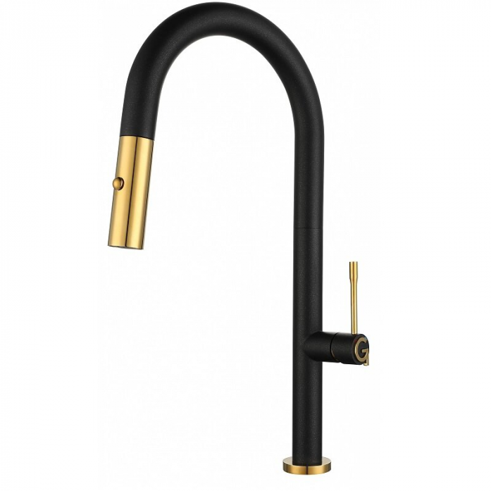 Смеситель Rivelato Asti 3972500 antracite oro
