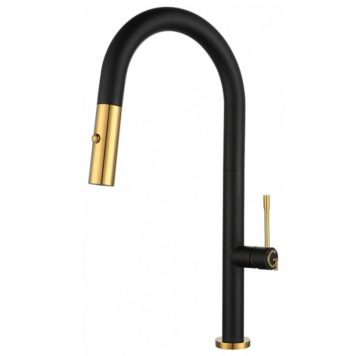 Смеситель Rivelato Asti 3972500 nero oro