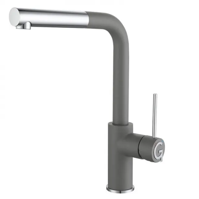Смеситель Rivelato Albano 1573503 grigio cromo
