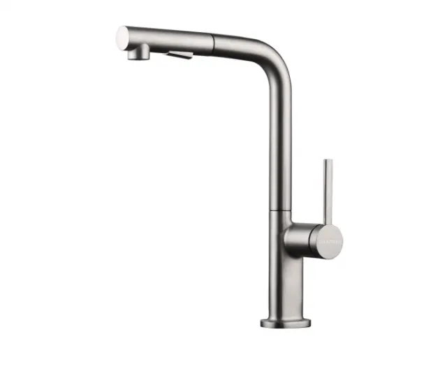 Смеситель для кухни Paulmark NEO, брашированная сталь, Ne214419-BS, -Starke