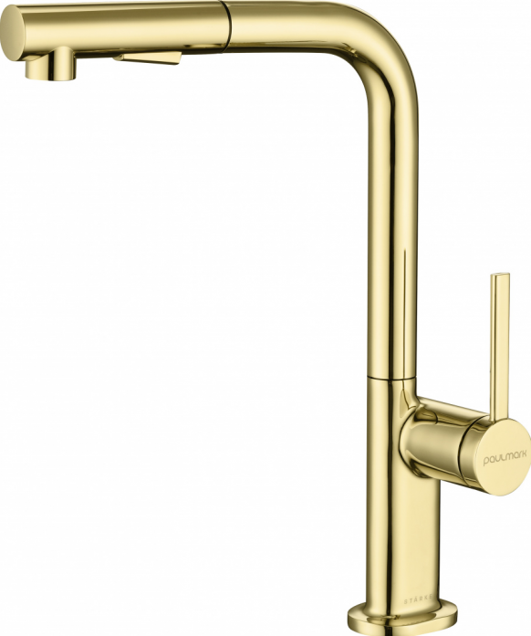 Смеситель для кухни Paulmark NEO, светлое золото, Ne214419-LG, -Starke