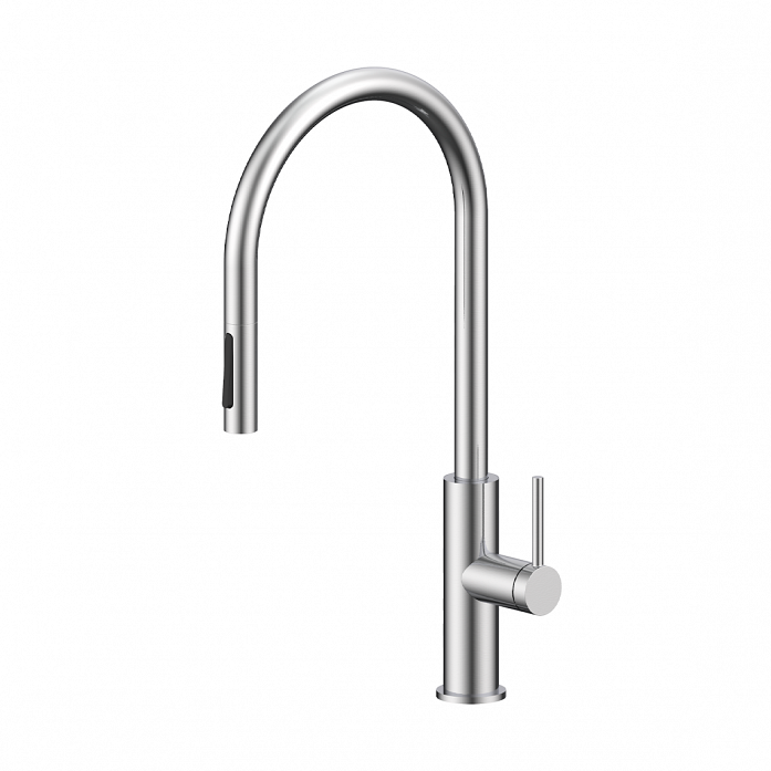 Смеситель для кухни Paulmark SENSO, брашированная сталь, Se215180-BS, -Starke