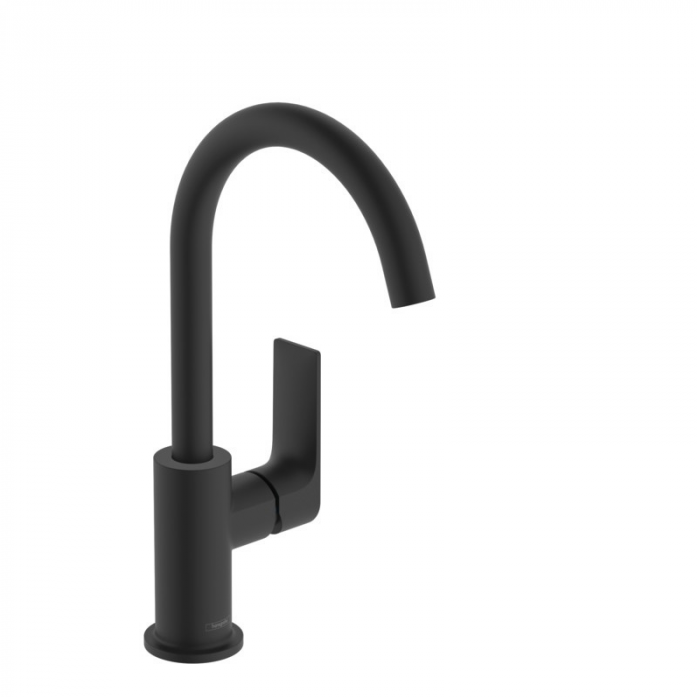 Смеситель для раковины Hansgrohe Rebris E 72576670 черный матовый
