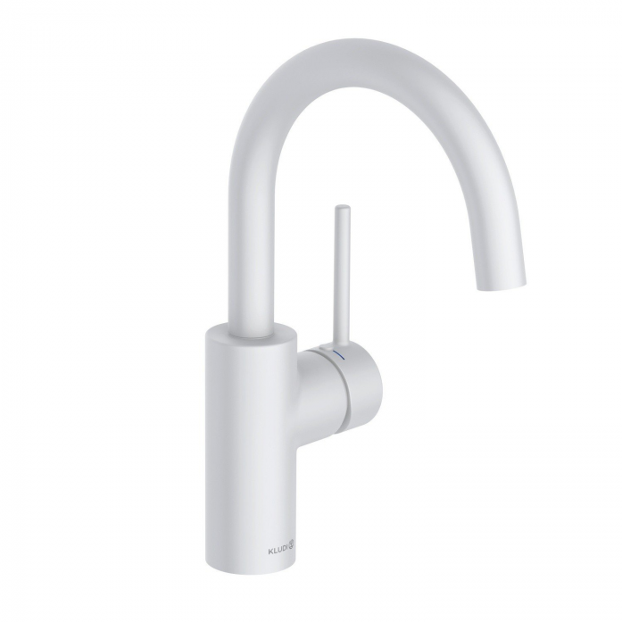 Смеситель для раковины Kludi Bozz 380285376 белый матовый