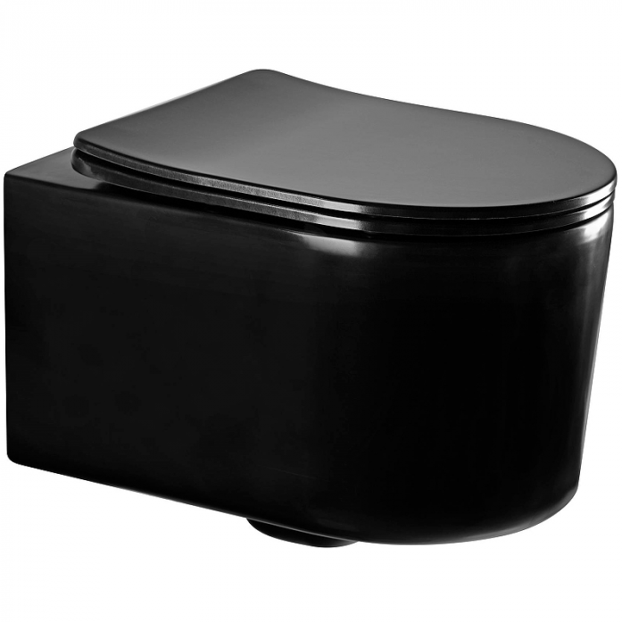 Сиденье для унитаза AQUATEK AQ0204-MB матовый черный