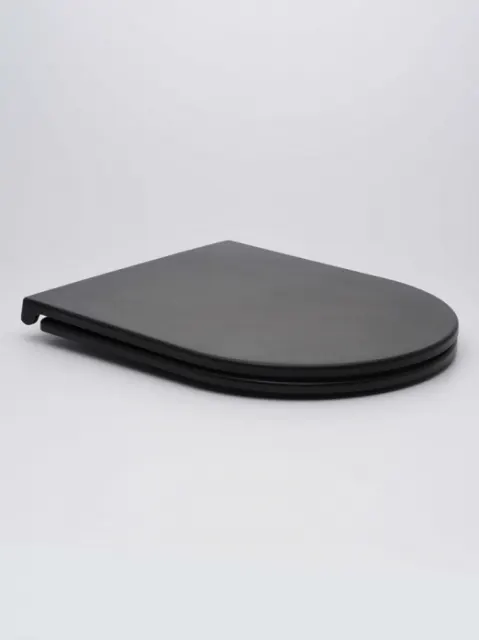 Сиденье для унитаза AQUAME AQM1206MB черный матовый