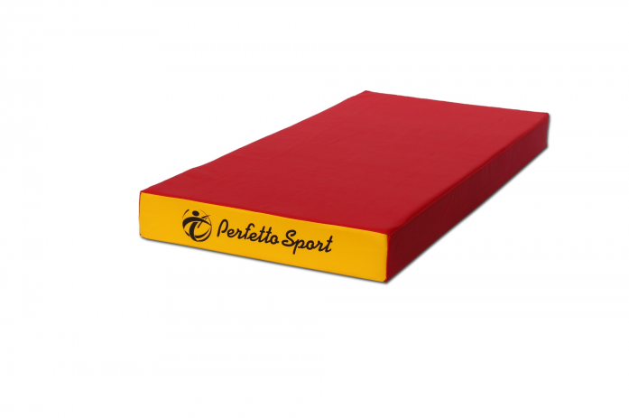 Мат гимнастический Perfetto sport Мат № 1 (100 х 50 х 10) "" красно/жёлтый