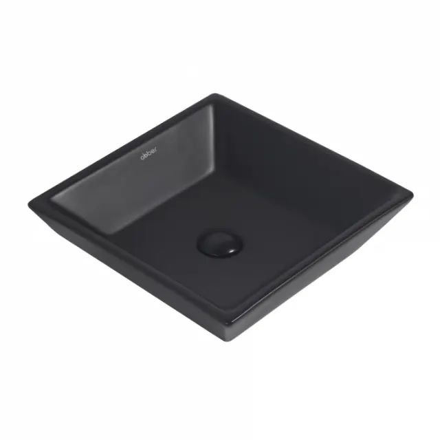 Раковина накладная Abber Rechteck AC2214MB черная матовая