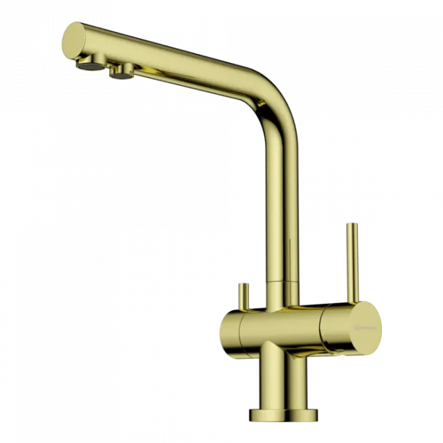 Смеситель для мойки Omoikiri Nagano-PVD-G ONA-PVD-LG-35 4994178