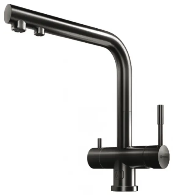 Смеситель для мойки Omoikiri Nagano-PVD-GM 35 вороненая сталь 4994179