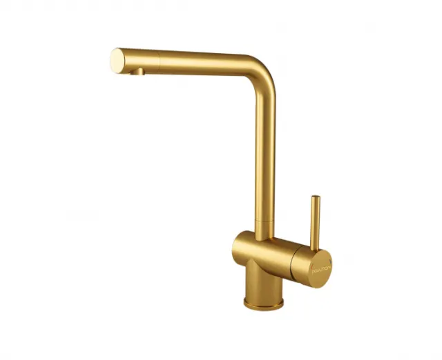 Смеситель для кухни Paulmark SPRING, брашированное золото, Sp212067-BG,