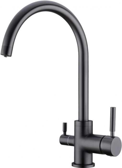 Смеситель для кухни Emar 3007 PVD dark