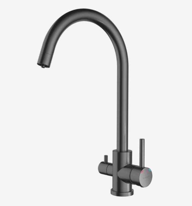 Смеситель для кухни GranFest QUARZ Z-5420 PVD графит