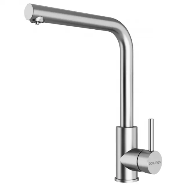 Смеситель для кухни Paulmark TWIN, брашированная сталь, Tw213622-BS,