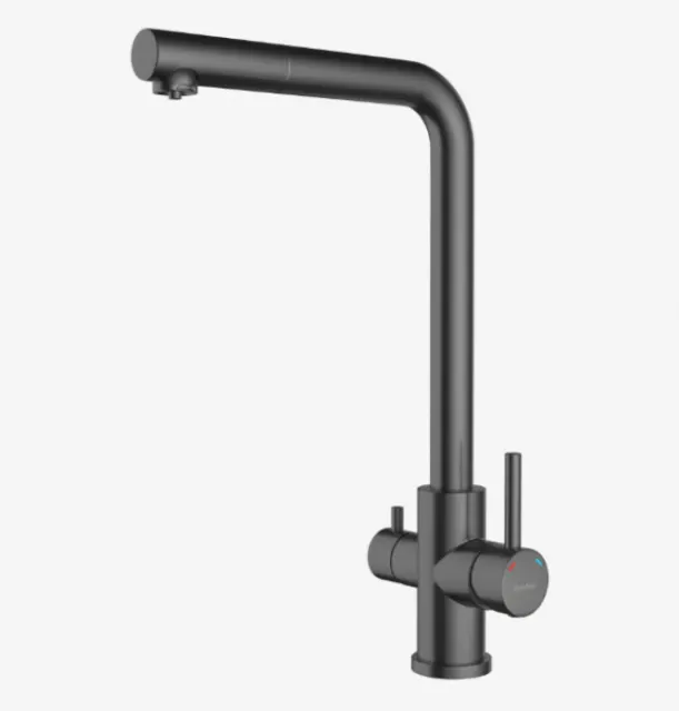 Смеситель для кухни GranFest QUARZ Z-5421 PVD графит