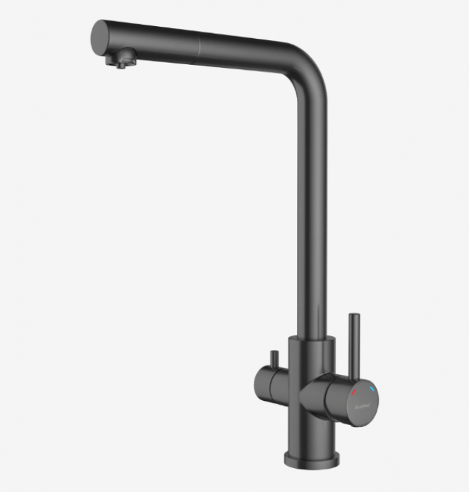 Смеситель для кухни GranFest QUARZ Z-5421 PVD графит