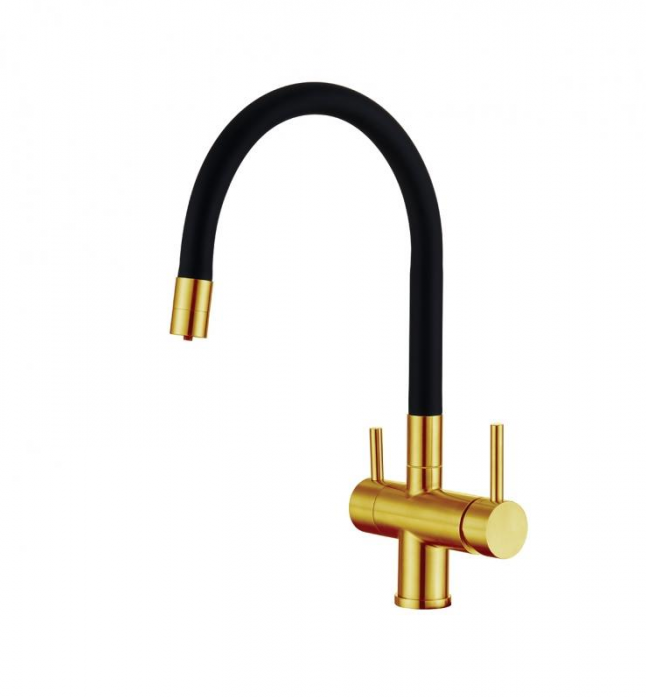 Смеситель для кухни Emar ЕС - 3015 PVD Golden