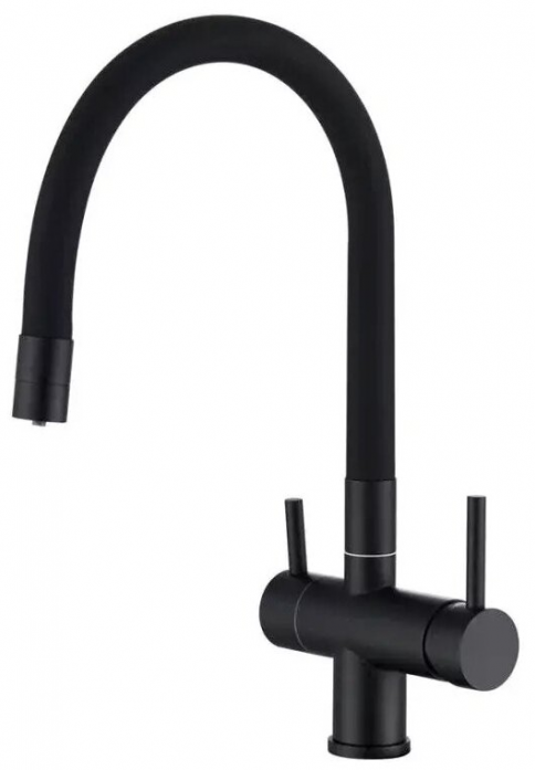 Смеситель для кухни Emar ЕС - 3015 black