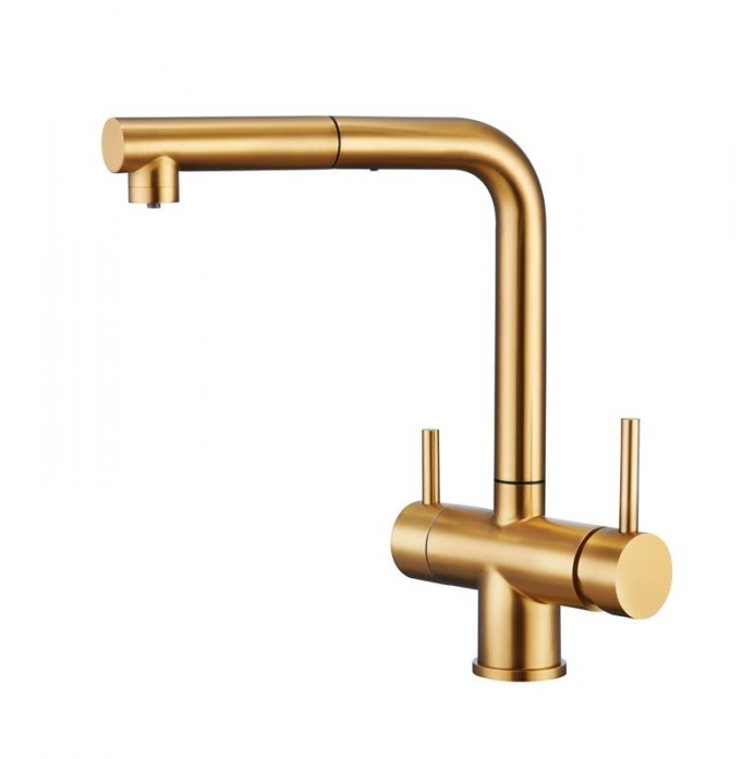Смеситель для кухни Emar 7017 PVD Golden