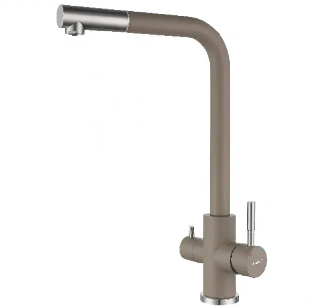 Смеситель для кухни GranFest QUARZ GF-Z-5421 песочный