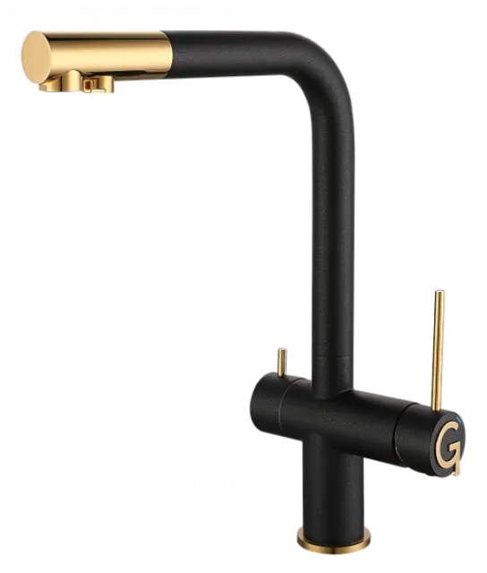 Смеситель Rivelato Lugano 1523513 antracite oro