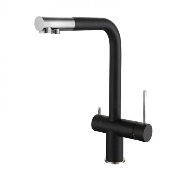 Смеситель Rivelato Lugano 1523513 nero cromo