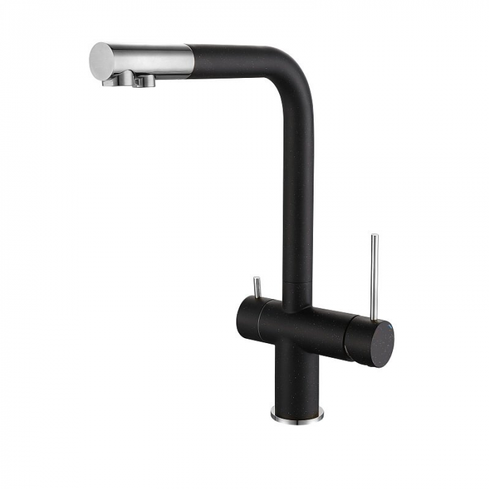 Смеситель Rivelato Lugano 1523513 nero cromo
