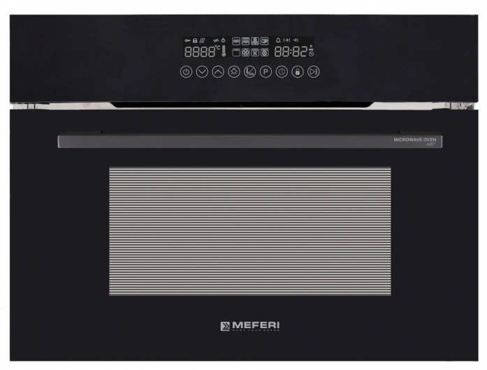 Электрический духовой шкаф Meferi MEO608BK MICROWAVE