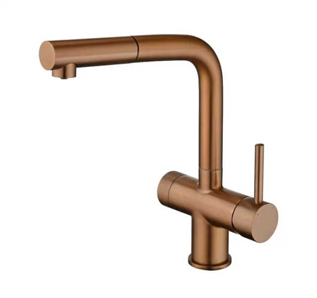 Смеситель для кухни Emar ЕС - 7026 PVD Coppery