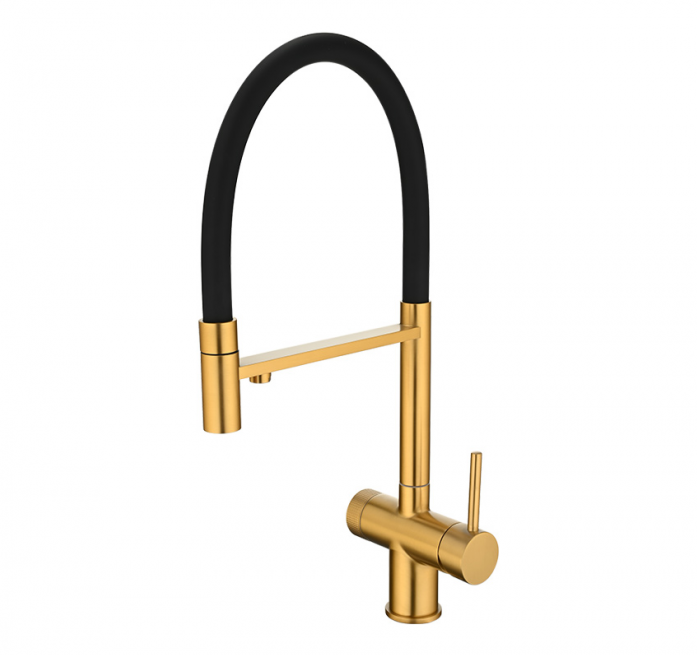 Смеситель для кухни Emar ЕС - 7024 PVD Golden