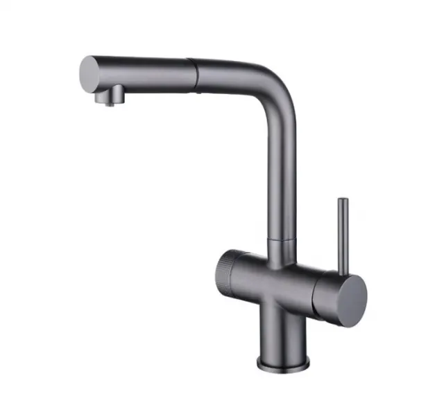 Смеситель для кухни Emar ЕС - 7026 PVD Dark