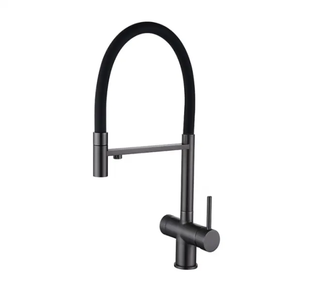 Смеситель для кухни Emar ЕС - 7024 PVD Dark