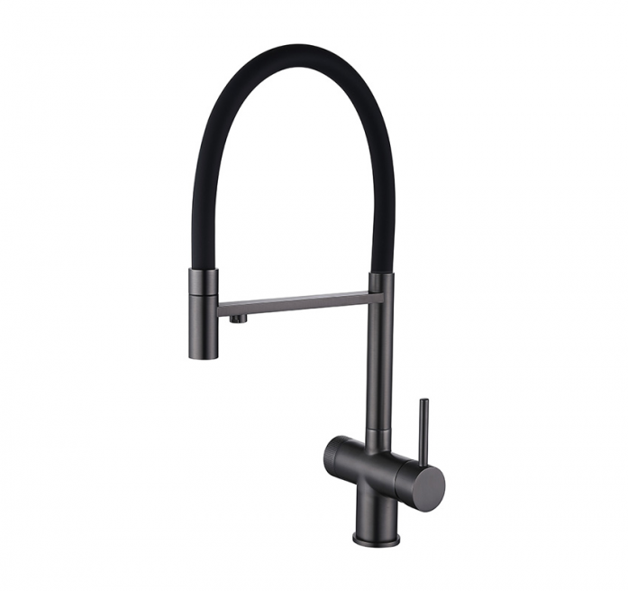 Смеситель для кухни Emar ЕС - 7024 PVD Dark