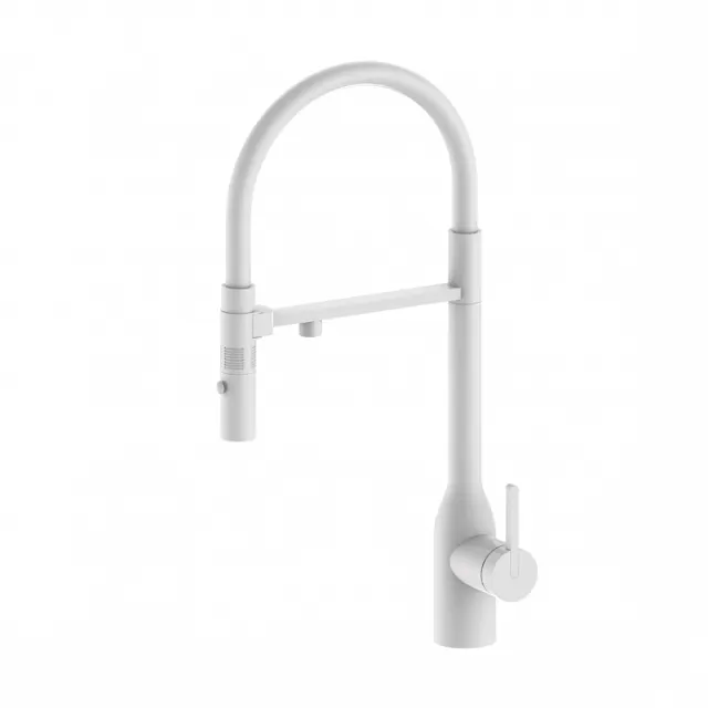 Смеситель для кухни Paulmark MAGNETO ONE, белый матовый, Ma213188-WH, -Starke