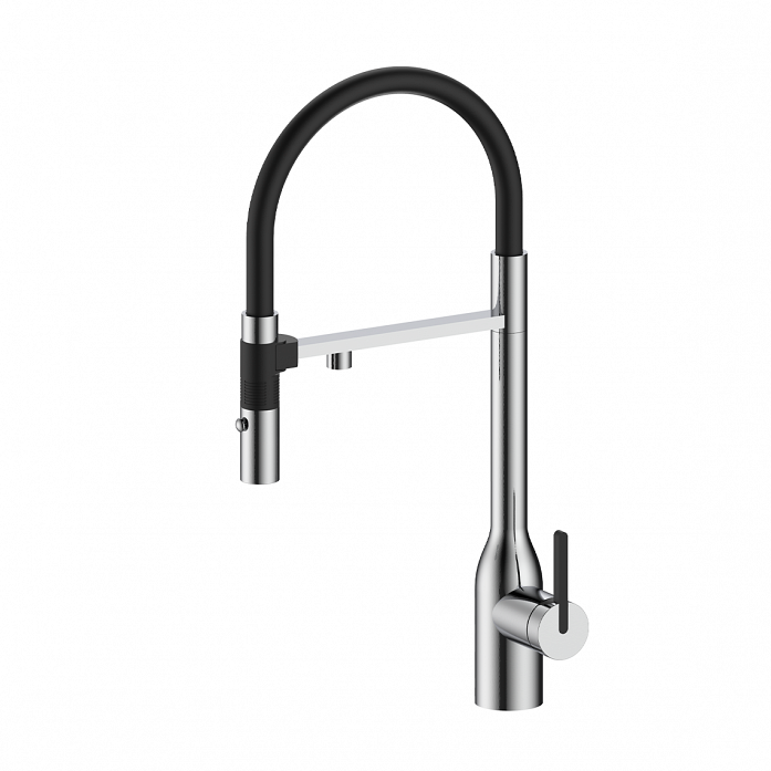 Смеситель для кухни Paulmark MAGNETO ONE, брашированная сталь, Ma213188-BS, -Starke