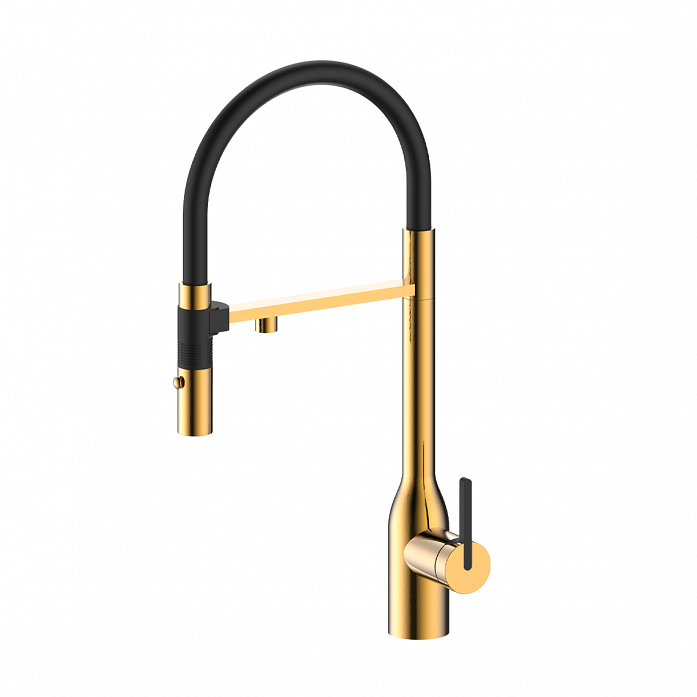 Смеситель для кухни Paulmark MAGNETO ONE, брашированное золото, Ma213188-BG, -Starke