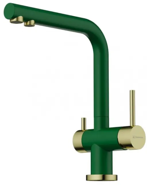 Смеситель Omoikiri Nagano-RG-LG Royal green/светлое золото 4994432