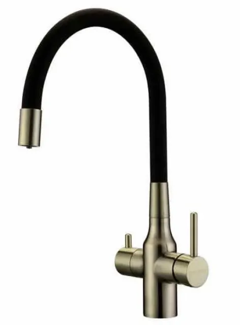 Смеситель для кухни Paulmark SALIX, бронза, Sa213419-BR,