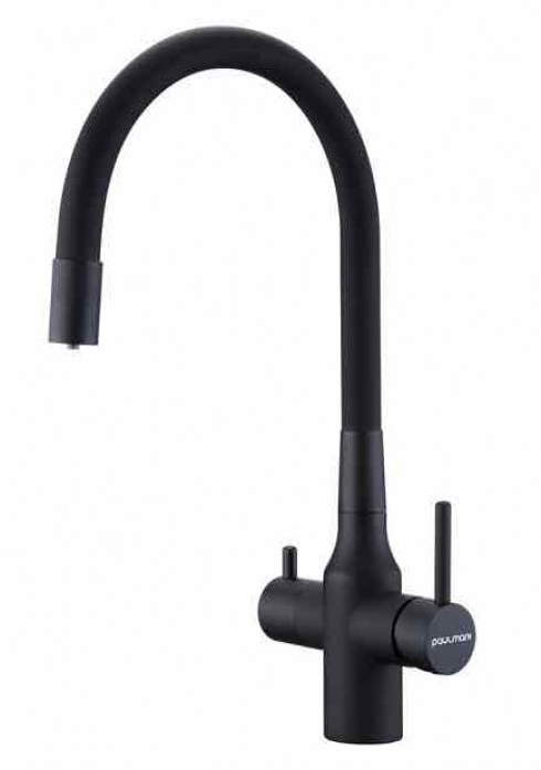Смеситель для кухни Paulmark SALIX, антрацит, Sa213419-AN, 
